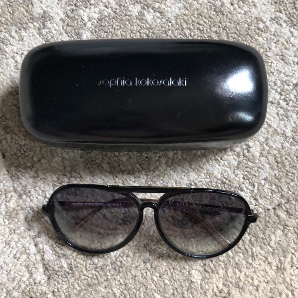 Sophia Kokosalaski Black sunglasses
